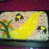 野菜と卵でちらし寿司